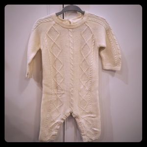 Janie and jack cable knit onesie